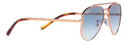 Lente De Sol Ray-ban New Aviator 0rb3625 Unisex New Aviator Plata Clear Gradient Blue Rose Gold Rose Gold