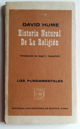 Historia Natural De La Religión - David Hume - Eudeba - 1966