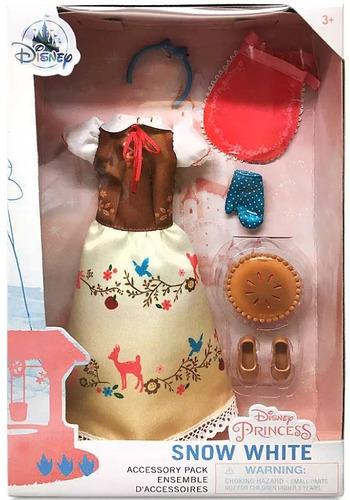Imagem 2 de 2 de Branca De Neve Clássica 2 Roupas Acessórios Ms