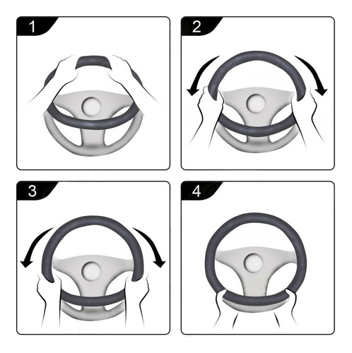 Zyhw Funda Para Volante De Coche Universal 15 Pulgadas Prote