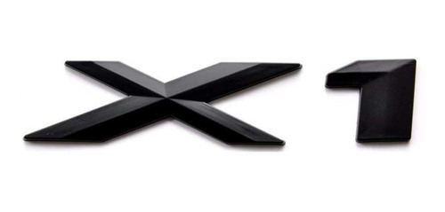 Emblema Bmw X1 Baul Letras Número Mx1 Xdrive Negro