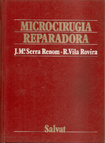 Libro Microcirugia Reparadora De Jose Maria Serra Renom Ramó