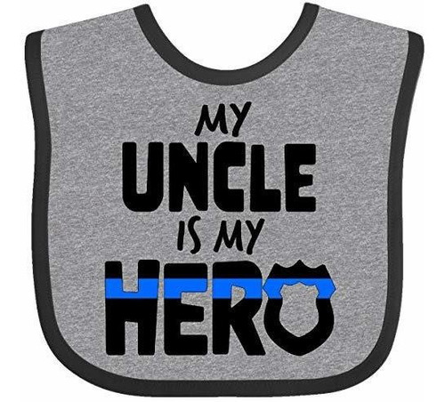 Baberos Para Bebé Inktastic My Uncle Is My Hero Police Offic