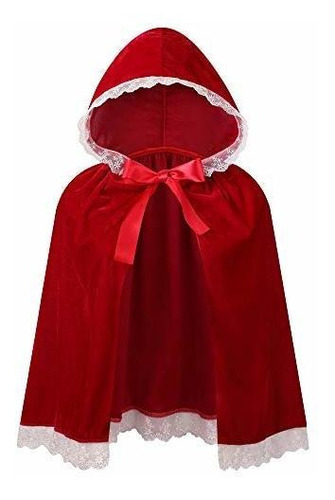Disfraz Niño - Lmyove Disfraz De Capa De Caperucita Roja Par