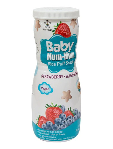 Baby Mum-mum Cereal De Arroz Sabor Fresa Blueberry 