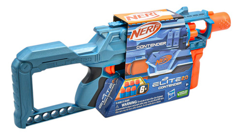 Nerf Elite 2.0 Contender 6 Dardos Hasbro Da