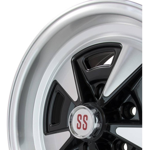 01 Roda Opala Ss Aro15 15x7 (01 Unidade) + Bico Cor Preto Com Diamantado
