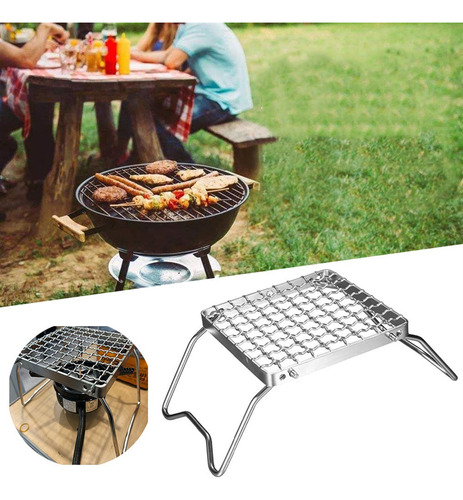 Barbacoa Plegable Gas Portable Grill Acero Inoxidable