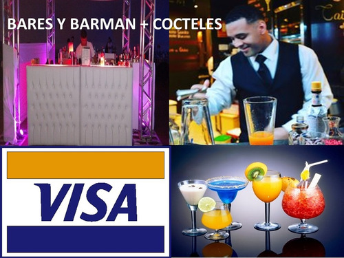 Servicio De Barman, Bartender Con Barra De Bar A Domicilio