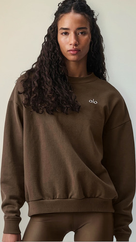 Alo Yoga Remera Ccolade Crew Neck Pullover Suéter De French