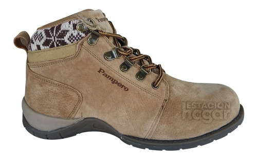 Botin Dama Pampero Rancagua Cuero Nobuck Cuello Acolchado