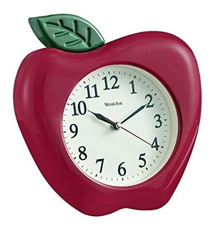 Westclox 10  3-dimensional Apple Wall Clock- Modelo Aytu3