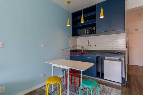 Studio Com 1 Dormitório À Venda, 35 M² Por R$ 370.000,00 - Consolação - São Paulo/sp - St0336