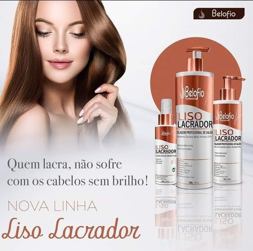 Escova Progressiva Liso Lacrador Belo Fio 1 Litro-original 