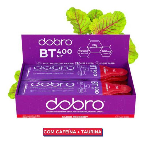 Gel Bt Nitrato Dobro Sabor Redberry 10 Unidades 30g