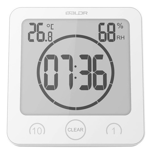 Reloj De Ducha Impermeable Reloj De Baño Digital Humedad