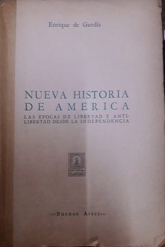 7170 Nueva Historia De América - De Gandía, Enrique