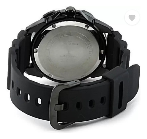 Reloj Casio Mtd-1065b-1a2 Hombre 10atm Correa Negro Bisel Negro Fondo Negro MTD-1065B-1A2