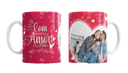 Taza Personalizada Con Foto Novios Amor San Valentín M16
