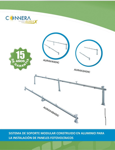Imagen 4 de 8 de Kit De Bomba Solar Kolos4-112-130-11 + 8 Panel + 2 Bases Aur