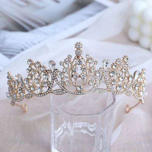 Diadema En Forma De Corona Con Forma De Tiara De Novia De Cr