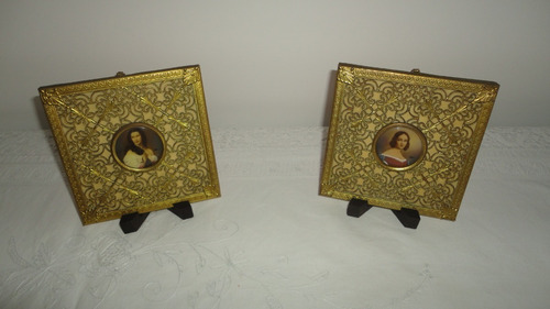 Imagen 2 de 10 de Raro Cuadrito Frances Antiguo Pintado Y Firmado Vealo