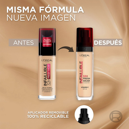Base De Maquillaje Líquidaaltacoberturainfallible32freshwear