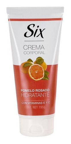 Crema Corporal Six 195 Ml Pomelo Rosado