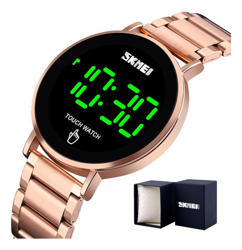 Relojes Digitales De Lujo Skmei Led De Acero Inoxidable