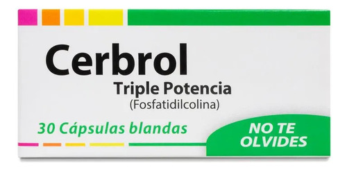 Cerbrol Fosfatidilcolina Para Memoria 30 Cápsulas Blandas