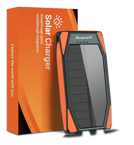 Cargador Solar Para Telefono 10000 Mah Portatil Inalambrico