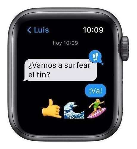 Imagen 6 de 7 de Apple Watch SE (GPS, 40mm) - Caja de aluminio color gris espacial - Correa deportiva Azul medianoche