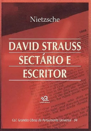 Nietzsche - O Nascimento Da Tragédia + David Strauss ...