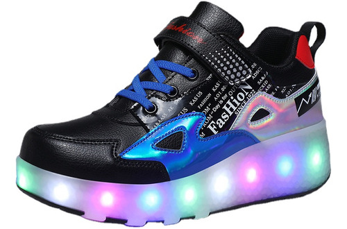 Patines Para Niños Polea Para Zapatos Led Infantil