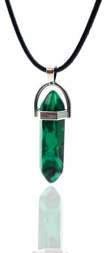 Collar Cuarzo Verde Pendulo + Estuche Dayoshop