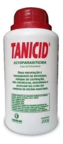 Tanicid 200 Gr - Indubras (tratamento De Ferida E Bicheira)