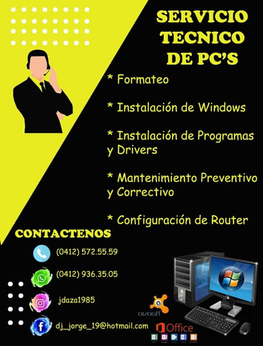 Servicio Técnico De Computadoras, Laptops E Impresoras.