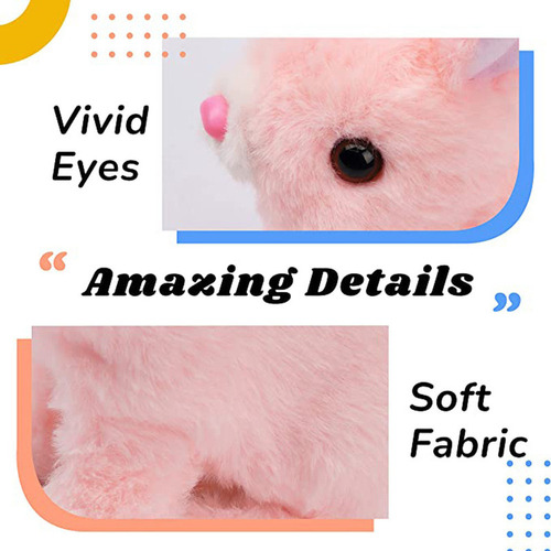Conejito De Peluche Electrónico Con Sonidos Y Movimientos+za