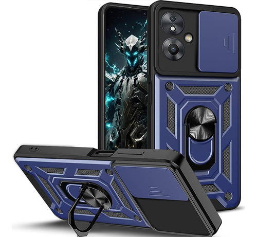 Funda Para Oppo A79 5g Protector Cámara Case Uso Rudo Anillo