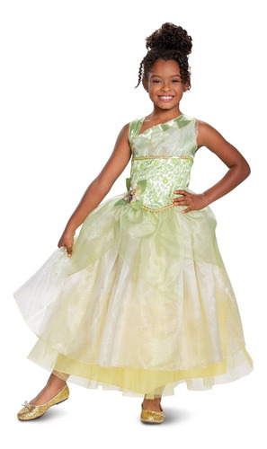Disfraz Talla Small Para Niñas Vestido De Princesa Tiana