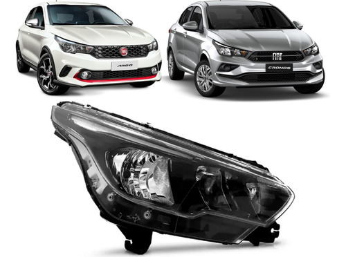 Optica Fiat Cronos 2017 2018 2019 2020 Con Led Derecha 1.8