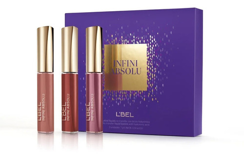 Labial Infini Absolu L'bel Tinta Labios Indeleble Mate Set 3