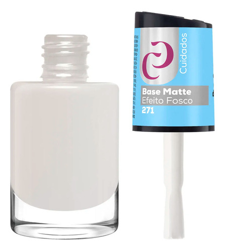 Kit 2un O Melhor Esmalte Efeito Fosco Base Matte 10ml - Cora