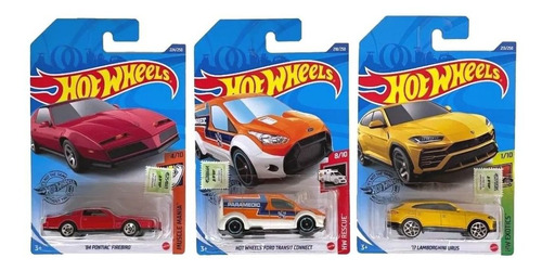 Hot Wheels Pack X3 Autos Individuales Surtidos Mattel