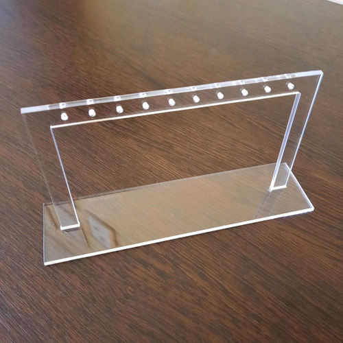 Imagen 4 de 9 de Exhibidor Para Aros Colgantes Y Argollas En Acrilico 3mm