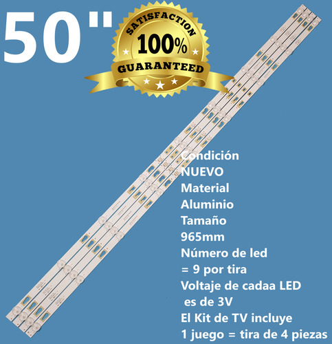 4 Tiras De 9 Leds Compatible Con Si50fs Si50