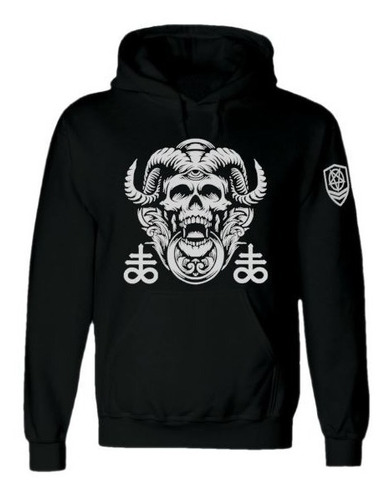 Buzo Hoodie Saco Demonio, Satan, Baphomet, Calavera