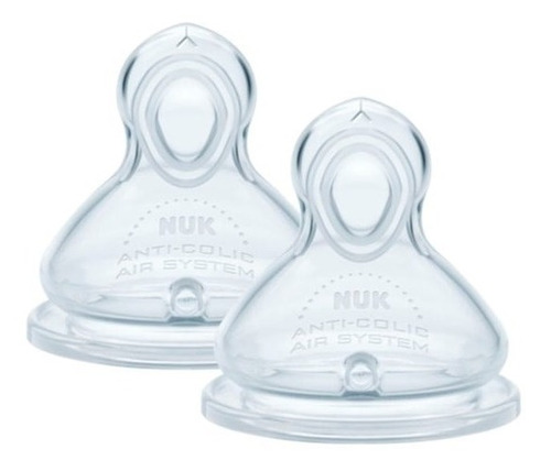 Imagen 1 de 2 de Nuk First Choice Plus Tetina De Silicona 6-18 Meses Medio 2u
