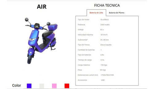 Imagen 6 de 16 de Lucky Lion Air - Moto Eléctrica