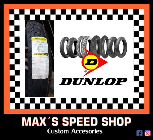 Cubierta Dunlop Moto 100/90-19 Harley Sportster Dyna Maxspee